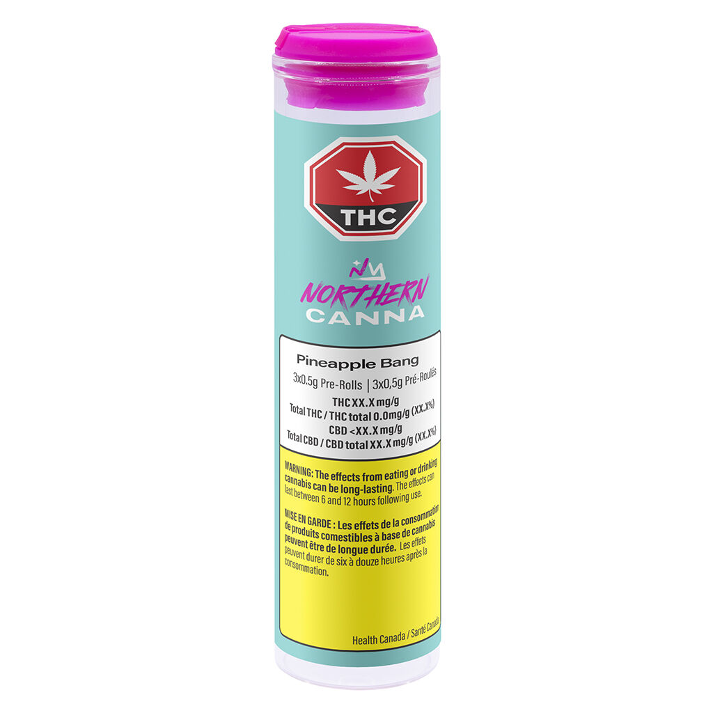 Northern Canna - Pineapple Bang ( ( Pineapple Fruz x Wild Cherry)Pre-Roll - 5x0.5g