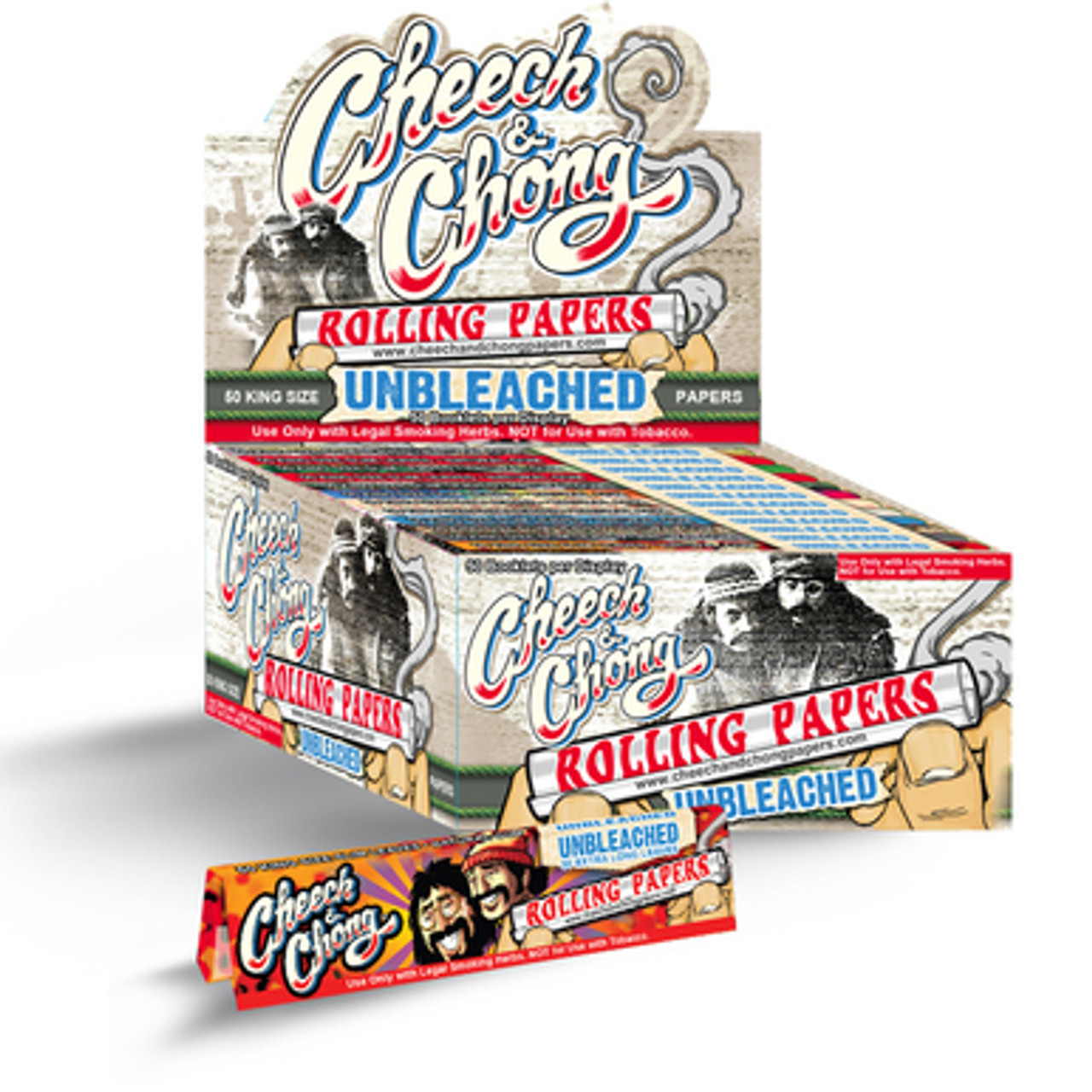 Product image Cheech & Chong Unbleached King Size Rolling Papers - 50ct 1