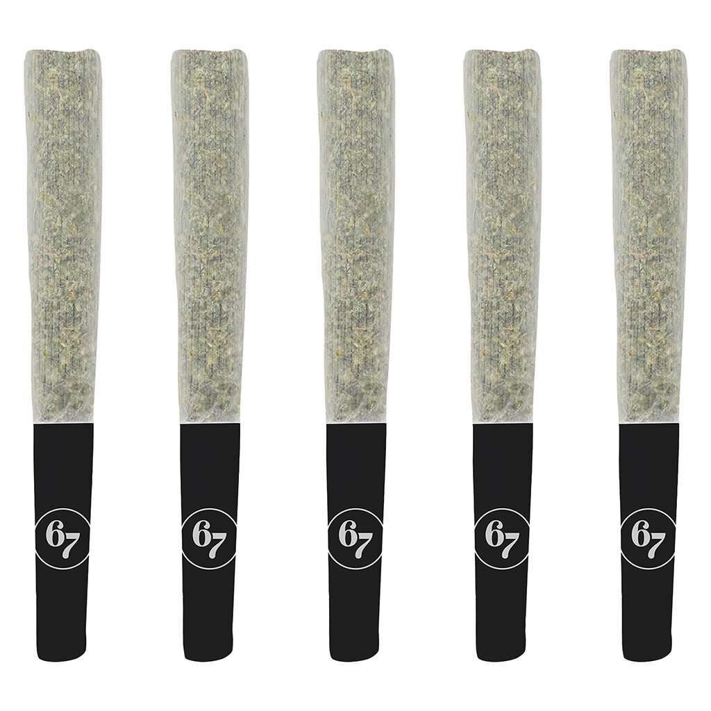 Sixty Seven Sins - Artisan Reserve (Lemon Orange - Super Lemon Haze x Clemintine) Pre-Roll - 5x0.5g  