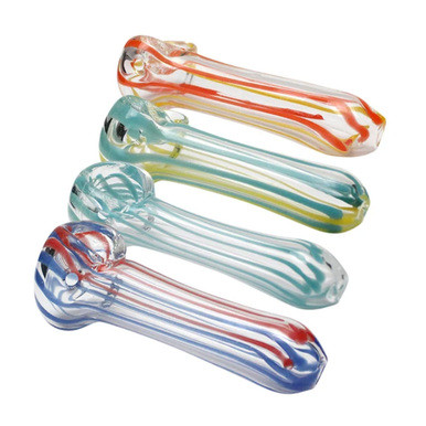 Plain Stripe 2.5" Glass Hand Pipe