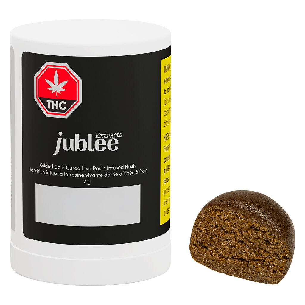 Jublee Extracts - Gilded Cold Cured Live Rosin Infused Hash