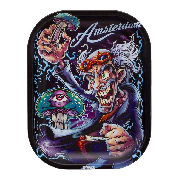 GRollz Amsterdam Mad Scientist Metal Rolling Tray  Small
