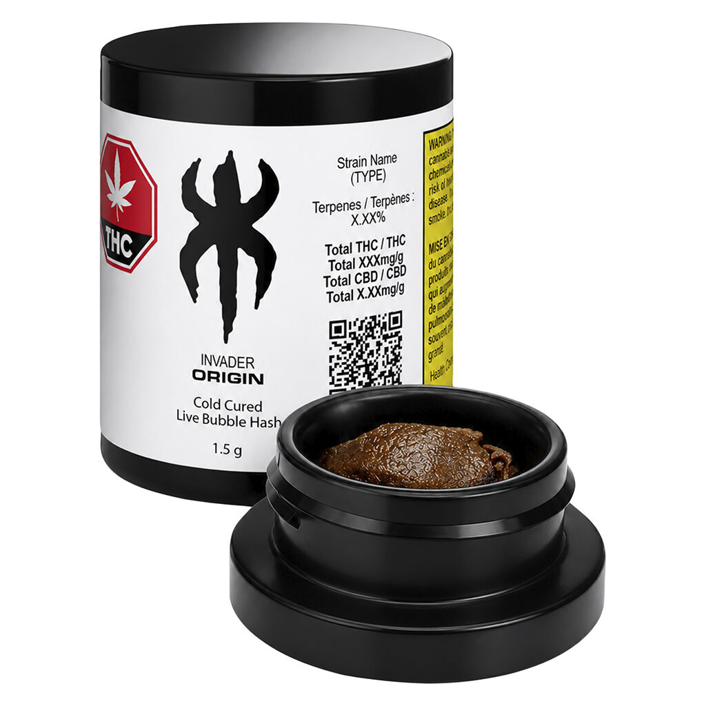 INVADER - ORIGIN Cold Cured Live Bubble Hash (Iced Sangria) - 1.5g