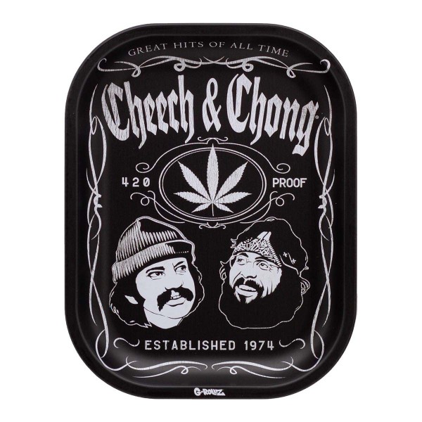 Cheech & Chong Greatest Hits Metal Rolling Tray  Small