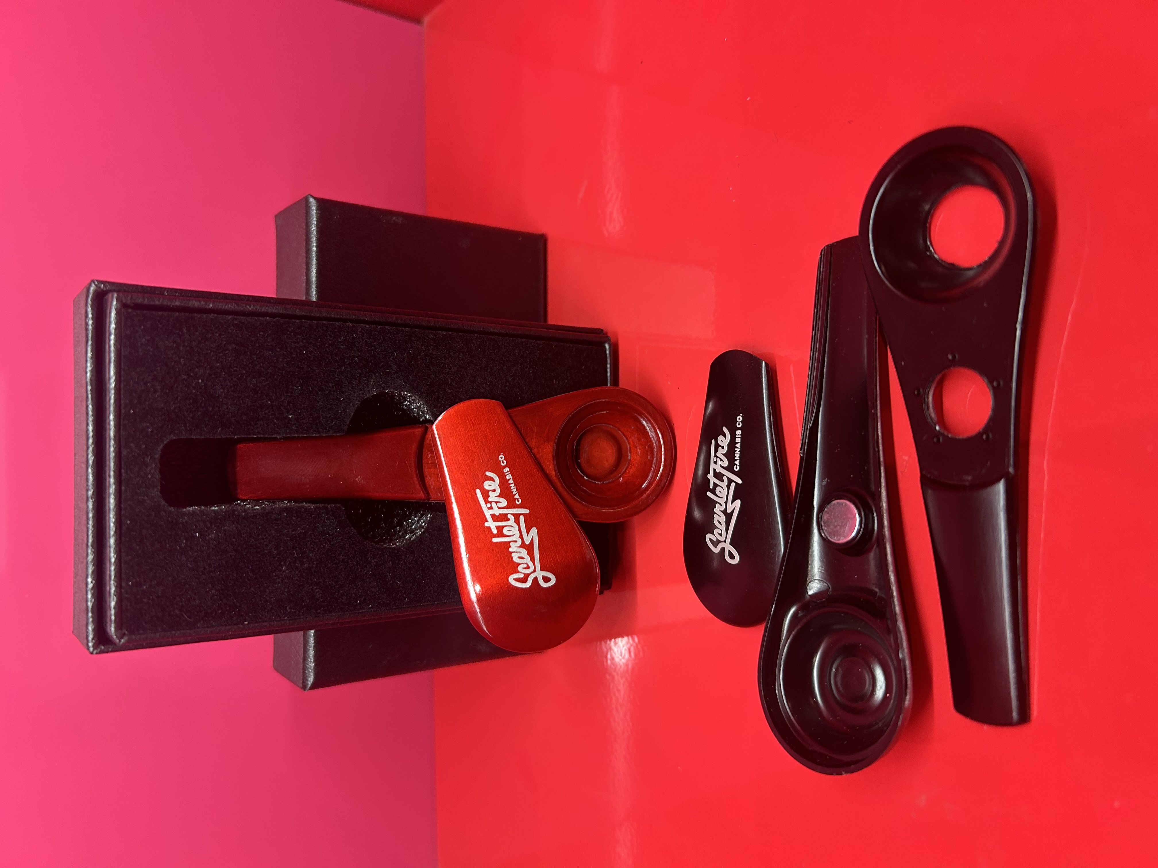 Product image Scarlet Fire Metal Magnetic Lid Spoon Pipe 1