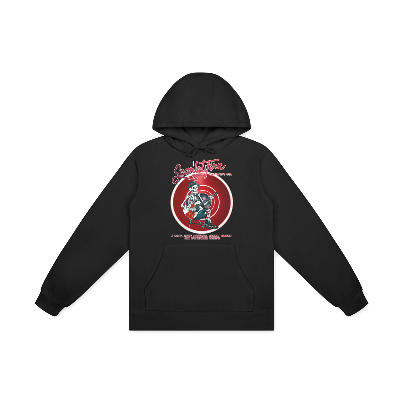 Scarlet Fire Hoodie Black XL